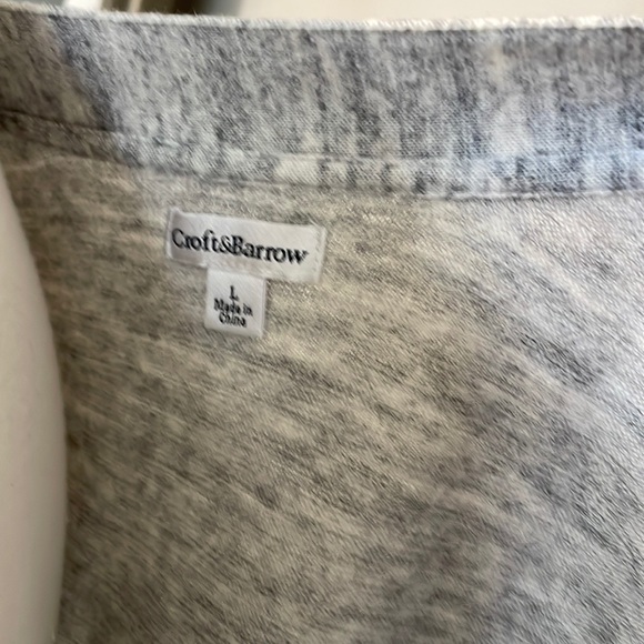 Croft&Barrow Heather grey open front cardigan - Picture 3 of 5